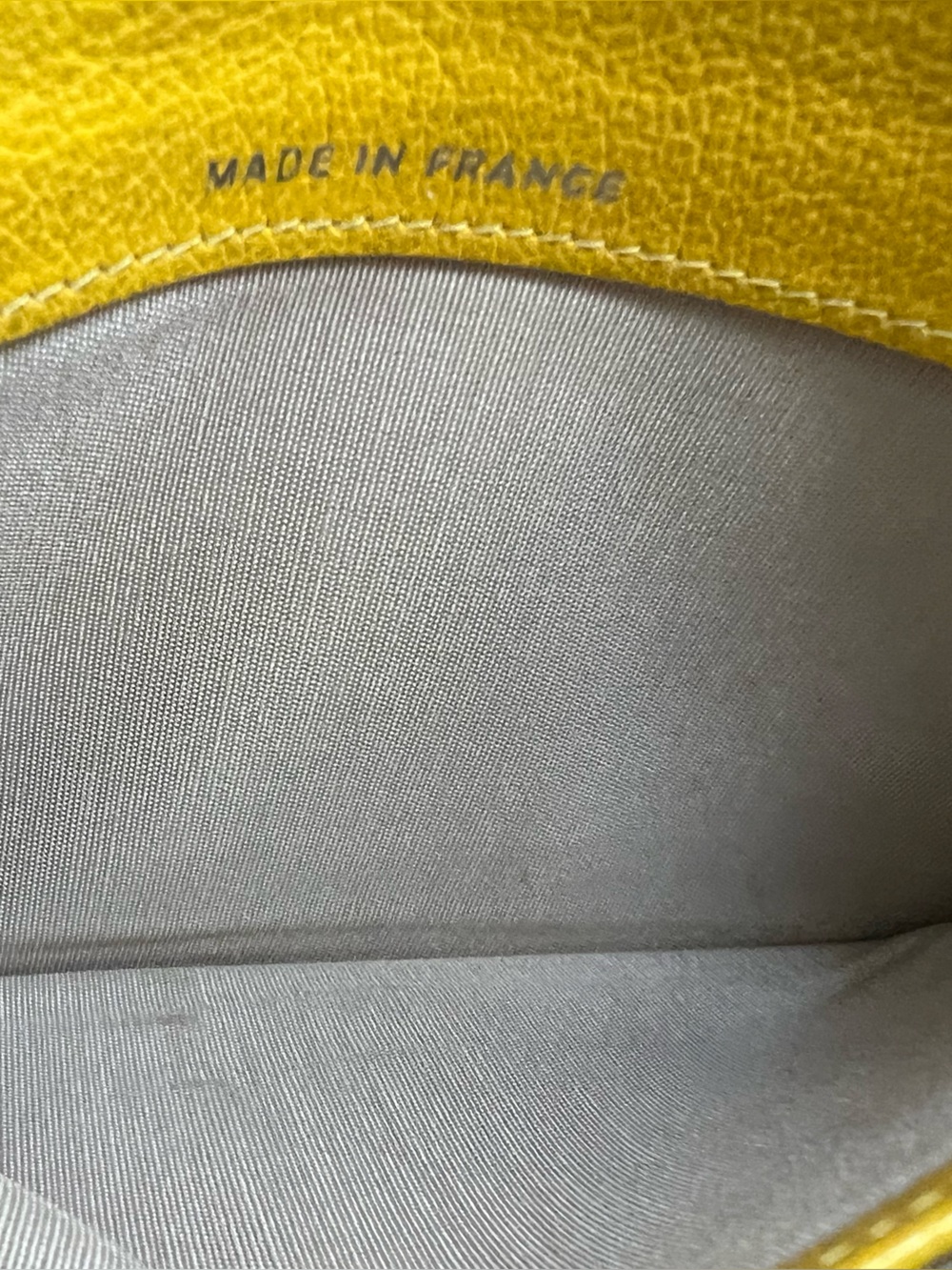 Chanel VINTAGE Yellow Camellia Leather Wallet - Picture 6 of 11